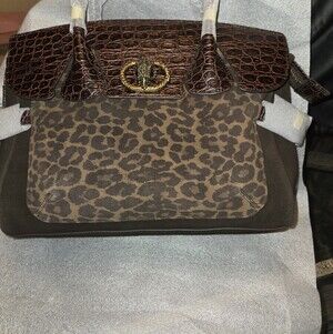 Kurt Geiger Chelsea Tote Animal Print Suede